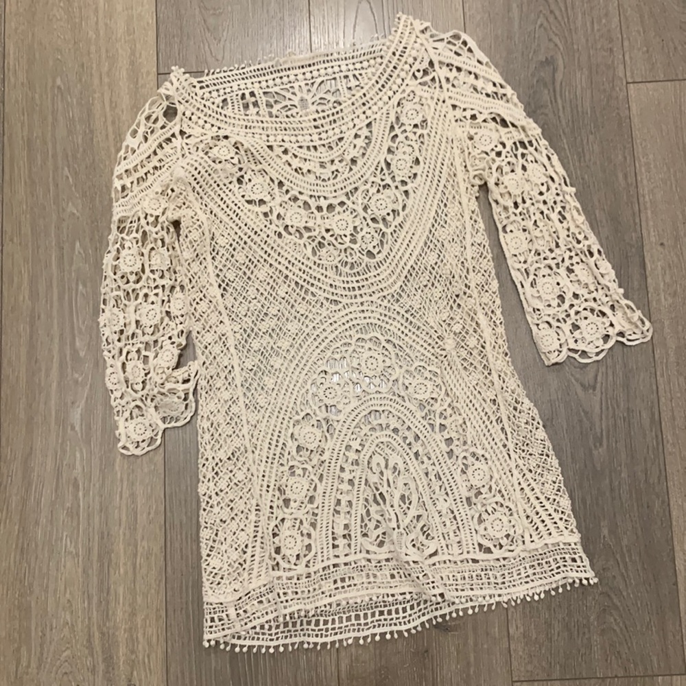 Crochet swimsuit cover